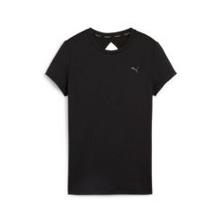 Koszulka Puma Studio Sheer Fashion. Czarne koszulki sportowe damskie Puma, s, bez wzorów, bez ramiączek. Za 109.99 zł.