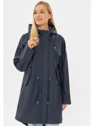 Derbe Kurtka przeciwdeszczowa w kolorze granatowym rozmiar: 42. Niebieskie kurtki sportowe damskie Derbe, s, bez wzorów, bez kaptura. Za 223.46 zł.
