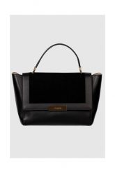 ESCADA Torebka skórzana czarna. Czarne shopper bag Escada, ze skóry, zamszowe, bez dodatków. W wyprzedaży za 2,599.99 zł.