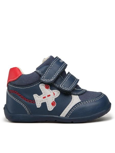 Geox Sneakersy B Elthan B. A B351PA 05410 C4245 Granatowy. Niebieskie buty sportowe chłopięce Geox, ze skóry, bez zapięcia. Za 159.99 zł.