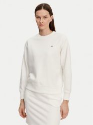 Gant Bluza Shield 4201414 Écru Relaxed Fit. Bluzy damskie Gant, l, bez wzorów, z bawełny, bez kaptura. Za 259.99 zł.