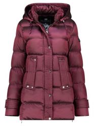 Geographical Norway Kurtka zimowa "Dolidia" w kolorze bordowym rozmiar: XXL. Czerwone kurtki damskie Geographical Norway, na zimę, xxl, bez wzorów, z puchu, bez kaptura. Za 279.78 zł.