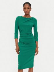 Rinascimento Sukienka koktajlowa CFC0121014003 Zielony Regular Fit. Zielone sukienki damskie Rinascimento, bez wzorów, z syntetyku, wizytowe, bez ramiączek. Za 429.99 zł.