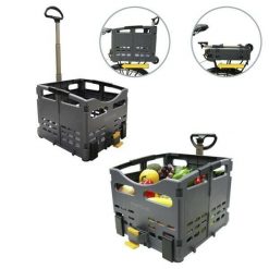 Kosz Topeak Trolley Tote Folding. Szare shopper bag Topeak, bez wzorów, bez dodatków. Za 440.50 zł.