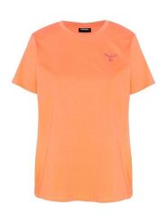 Chiemsee Koszulka w kolorze pomarańczowym rozmiar: XL. Pomarańczowe bluzki damskie Chiemsee, xl, bez wzorów, z bawełny, bez kołnierzyka, bez ramiączek. Za 57.06 zł.