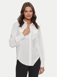 Rinascimento Koszula CFC0120377003 Biały Regular Fit. Białe koszule damskie Rinascimento, l, bez wzorów, z syntetyku, bez kołnierzyka, bez ramiączek. Za 209.99 zł.