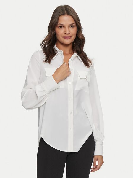 Rinascimento Koszula CFC0120377003 Biały Regular Fit. Białe koszule damskie Rinascimento, l, bez wzorów, z syntetyku, bez kołnierzyka, bez ramiączek. Za 179.99 zł.