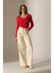 Perfect Cashmere Kaszmirowy sweter w kolorze czerwonym rozmiar: XL. Czerwone swetry klasyczne damskie Perfect Cashmere, xl, z kaszmiru, bez kołnierzyka. Za 326.99 zł.