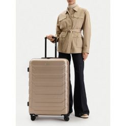 Walizka duża GINO ROSSI. Żółte walizki Gino Rossi, bez wzorów, duże. Za 299.99 zł.