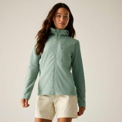 Damska bluza polarowa Switch Up Pro z kapturem i zamkiem błyskawicznym. Zielone bluzy damskie Dare 2b, m, bez wzorów, z materiału, z kapturem. Za 159.99 zł.