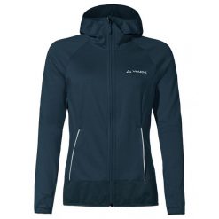 Bluza polarowa damska Vaude Tekoa Fleece Jacket II. Niebieskie bluzy damskie Vaude, bez wzorów, z elastanu, bez kaptura. Za 423.90 zł.