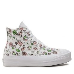 Trampki Converse. Białe trampki damskie Converse, bez wzorów, bez zapięcia. Za 309.99 zł.