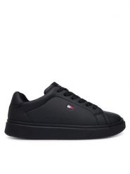 Tommy Hilfiger Sneakersy T3X9-35233-1355999 S Czarny. Czarne buty sportowe chłopięce Tommy Hilfiger, ze skóry, bez zapięcia. Za 304.99 zł.