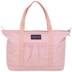 Torba sportowa damska Daily Tote pojemność 28 L. Czerwone torby sportowe Jansport, bez wzorów, z materiału. Za 119.99 zł.