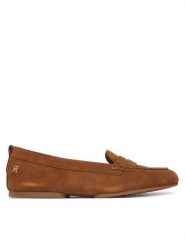 Tommy Hilfiger Mokasyny Th Flex FW0FW09507 Brązowy. Brązowe mokasyny damskie Tommy Hilfiger, ze skóry, bez obcasa. Za 529.99 zł.