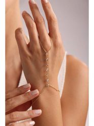 Heliophilia Pozłacana bransoletka z elementami ozdobnymi rozmiar: onesize. Żółte bransoletki damskie Heliophilia, pozłacane. Za 82.99 zł.