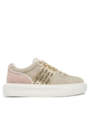 Liu Jo Sneakersy BA5005 PX353 Beżowy. Brązowe obuwie sportowe damskie Liu Jo, ze skóry, bez zapięcia. Za 459.99 zł.