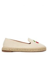 DeeZee Espadryle 8-266-1 Beżowy. Brązowe espadryle damskie DeeZee, bez wzorów, z materiału, bez obcasa. Za 79.99 zł.