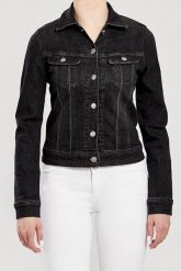 LEE SLIM RIDER DAMSKA KURTKA JEANSOWA BLACK ORRICK L541DWJN 112112643. Czarne kurtki damskie Lee, l, bez wzorów, z jeansu, bez kaptura. Za 209.99 zł.