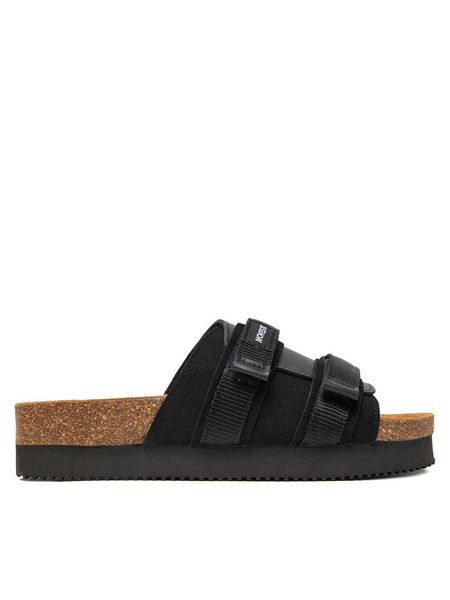 Novesta Klapki Partisan N358001-999701NER Czarny. Czarne klapki damskie Novesta, bez wzorów, ze skóry, bez obcasa, bez zapięcia. Za 489.99 zł.