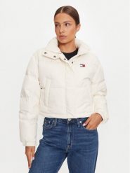 Tommy Jeans Kurtka puchowa Alaska DW0DW18820 Écru Regular Fit. Kurtki damskie Tommy Jeans, l, bez wzorów, z jeansu, bez kaptura. Za 689.99 zł.