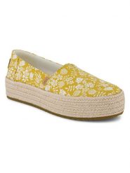 TOMS Espadryle w kolorze żółtym rozmiar: 43,5. Żółte espadryle damskie TOMS, bez wzorów, bez obcasa. Za 153.34 zł.