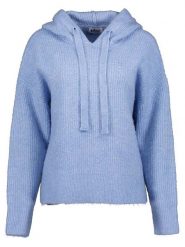 Blue Seven Sweter w kolorze błękitnym rozmiar: 44. Niebieskie swetry klasyczne damskie Blue Seven, prążkowane, bez kołnierzyka. Za 87.81 zł.