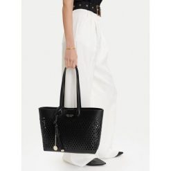 Torebka Nine West. Czarne shopper bag Nine West, bez wzorów, bez dodatków. Za 269.99 zł.