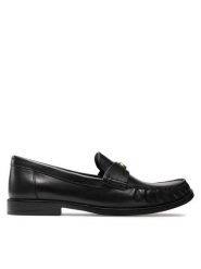 Coach Mokasyny Jolene Lthr Loafer CK017 Czarny. Czarne mokasyny damskie Coach, ze skóry, bez obcasa. Za 489.99 zł.