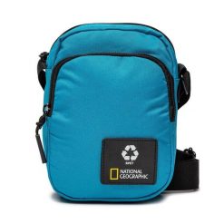 Saszetka National Geographic. Niebieskie nerki i saszetki damskie National Geographic, bez wzorów. Za 129.99 zł.