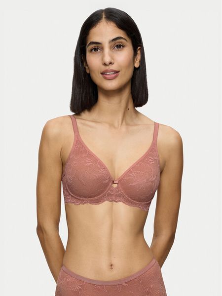 Triumph Biustonosz z fiszbiną Amourette Charm 10214458 Pomarańczowy. Brązowe biustonosze Triumph, bez wzorów, z syntetyku. Za 100.00 zł.