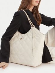 Badura Torebka CEO-KAJI-LDA8613 Écru. Shopper bag Badura, bez wzorów, z materiału, bez dodatków. Za 299.99 zł.