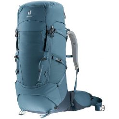 Plecak trekkingowy Deuter Aircontact Core 50+10 - atlantic/ink. Niebieskie plecaki Deuter, bez wzorów. Za 1,032.99 zł.