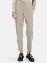 Marella Spodnie materiałowe Cammino 2423136045 Beżowy Regular Fit. Brązowe spodnie materiałowe damskie Marella, bez wzorów, z materiału. Za 389.99 zł.