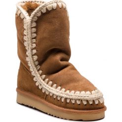 Buty MOU - Eskimo24 00001256 Cog. Brązowe kozaki damskie Mou, ze skóry. Za 1,019.00 zł.