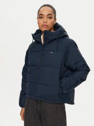 Tommy Jeans Kurtka zimowa Vail DW0DW18841 Granatowy Regular Fit. Niebieskie kurtki damskie Tommy Jeans, na zimę, m, bez wzorów, z jeansu, bez kaptura. Za 769.99 zł.