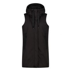 Bezrękawnik damski z kapturem CMP. Czarne kamizelki damskie CMP, l, bez wzorów, z kapturem. Za 745.00 zł.