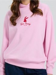 Bluza z nadrukiem Looney Tunes - różowy. Czerwone bluzy damskie Sinsay, l, bez wzorów, bez kaptura. Za 39.99 zł.
