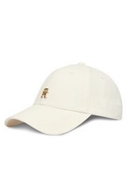 Tommy Hilfiger Czapka z daszkiem Th Elevated Chic Cap AW0AW17631 Biały. Białe czapki z daszkiem damskie Tommy Hilfiger, bez wzorów, z bawełny. Za 209.99 zł.