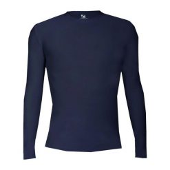 Koszulka z długim rękawem Pro Compression Adults Men Round Neck Undershirt. Niebieskie koszulki damskie BADGER SPORT, l, bez wzorów, bez kołnierzyka, bez ramiączek. Za 215.95 zł.