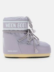 Moon Boot Botki zimowe "Icon" w kolorze fioletowym rozmiar: 39-41. Różowe botki damskie Moon Boot, na zimę, bez obcasa, bez zapięcia. Za 478.62 zł.
