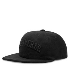 Czapka z daszkiem Converse. Czarne czapki z daszkiem damskie Converse, bez wzorów. Za 139.99 zł.