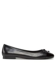 Tory Burch Baleriny Cap-Toe Ballet 154511 Czarny. Czarne balerinki damskie Tory Burch, bez wzorów, ze skóry. Za 949.99 zł.