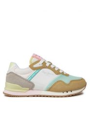 Pepe Jeans Sneakersy London Urban G PGS40002 Beżowy. Brązowe buty sportowe dziewczęce Pepe Jeans, z jeansu, bez zapięcia. Za 319.99 zł.