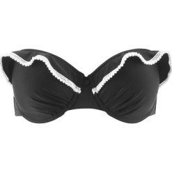 Biustonosz bikini na fiszbinach bonprix czarny. Czarne bikini bonprix. Za 37.99 zł.