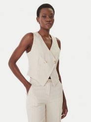 Artigli Kamizelka ACGL004632 Beżowy Regular Fit. Brązowe kamizelki damskie Artigli, bez wzorów, z syntetyku, bez kaptura. Za 419.99 zł.