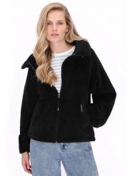 Schmuddelwedda Kurtka polarowa w kolorze czarnym rozmiar: M. Czarne kurtki damskie Schmuddelwedda, m, bez wzorów, z polaru, bez kaptura. Za 173.99 zł.