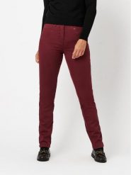 Relaxed by TONI Dżinsy - Slim fit - w kolorze bordowym rozmiar: 46K. Czerwone jeansy damskie Relaxed by TONI, z podwyższonym stanem. Za 174.95 zł.