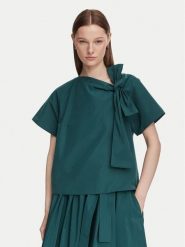 Weekend Max Mara Bluzka Recente 2625166071 Zielony ciemny Regular Fit. Zielone bluzki damskie Weekend Max Mara, bez wzorów, z syntetyku, bez kołnierzyka, bez ramiączek. Za 694.99 zł.