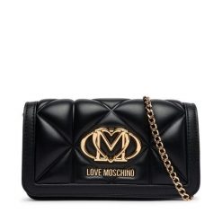 Torebka LOVE MOSCHINO. Czarne torebki wieczorowe damskie Love Moschino, bez wzorów, bez dodatków. Za 699.99 zł.